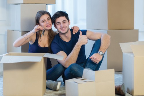 Moving team planning a home move in St Johns Wood street