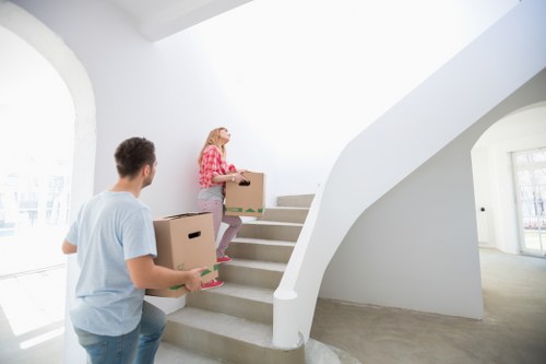 Commercial moving team handling an office move in St Johns Wood