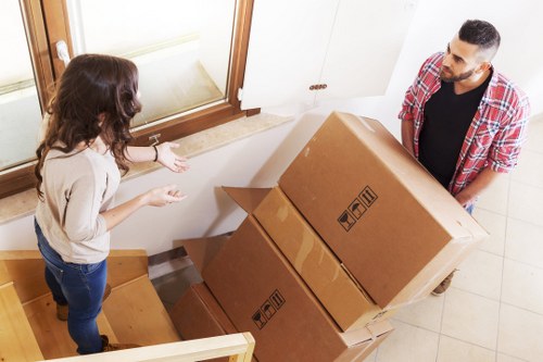 Preparation checklist for a flat removal in St Johns Wood with boxes and essentials
