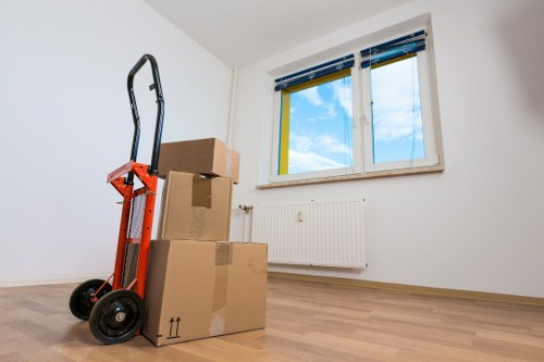 Local removal truck ready for residential and commercial transport
