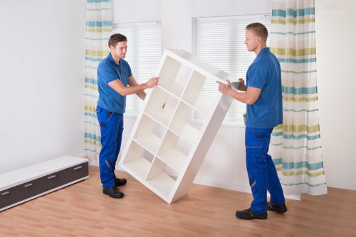 Careful loading of boxes and household items for a St Johns Wood move