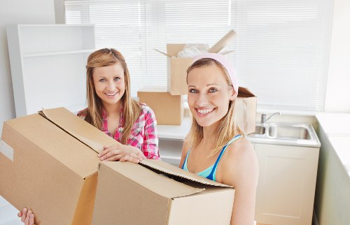 Packed moving van for local house and flat removals in St Johns Wood