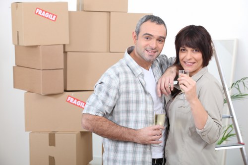 Local moving truck used for flat removals and furniture transport in St Johns Wood